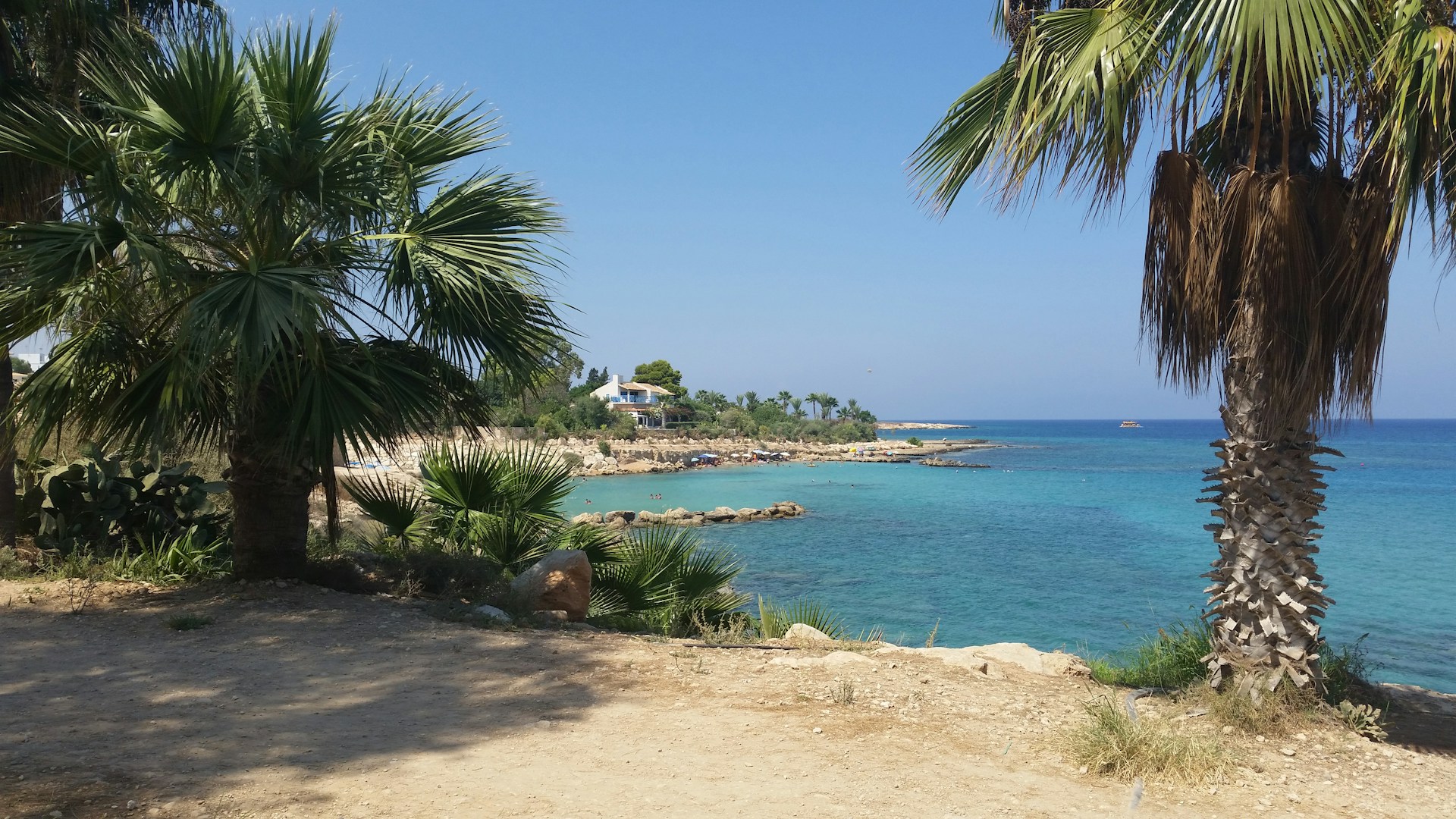 Ayia Napa &ndash; palmen en promenade