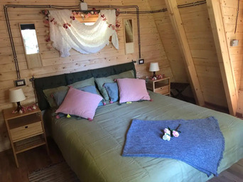 Boomhut interieur Sicili&euml;