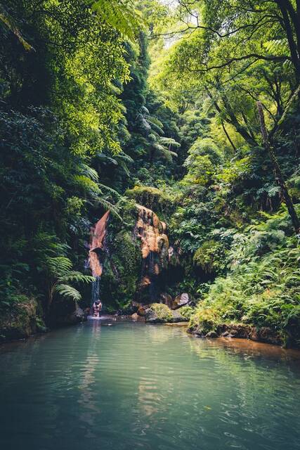 Natuurlijke hot springs
