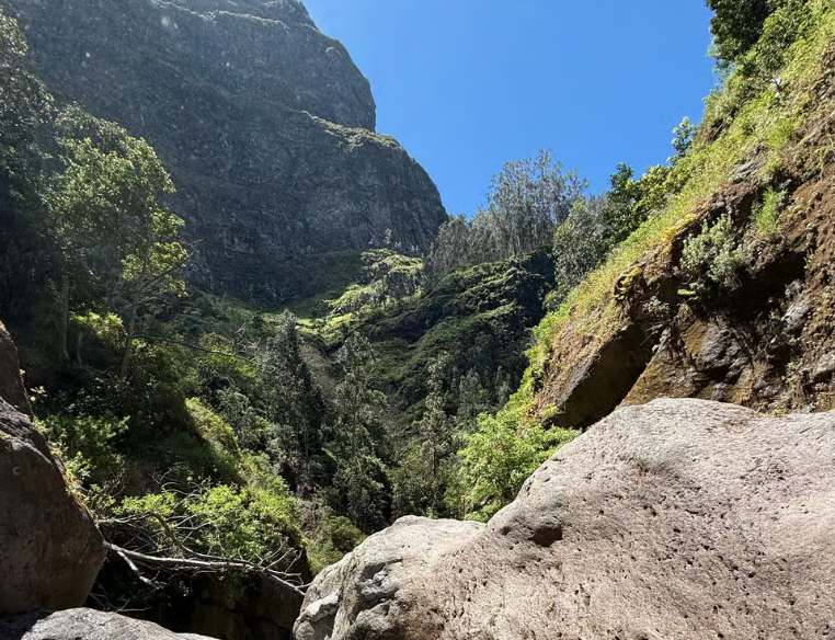 Canyoning op Madeira &ndash; afdalen langs rotsen