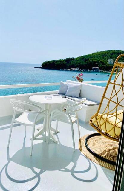 Geo & Art Boutique Hotel Himara – lounge / ontbijtruimte