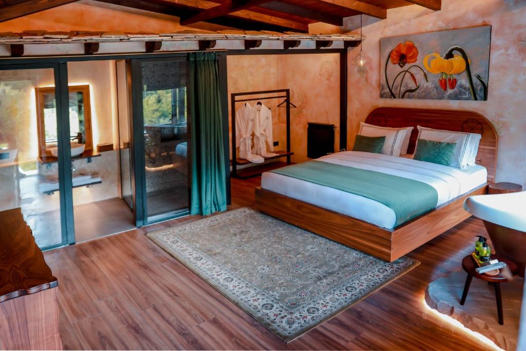 Zimmer mit Holzdetails