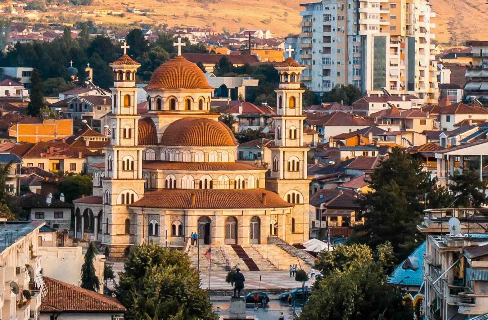 Aussichtspunkt &uuml;ber Stra&szlig;e und Hochland