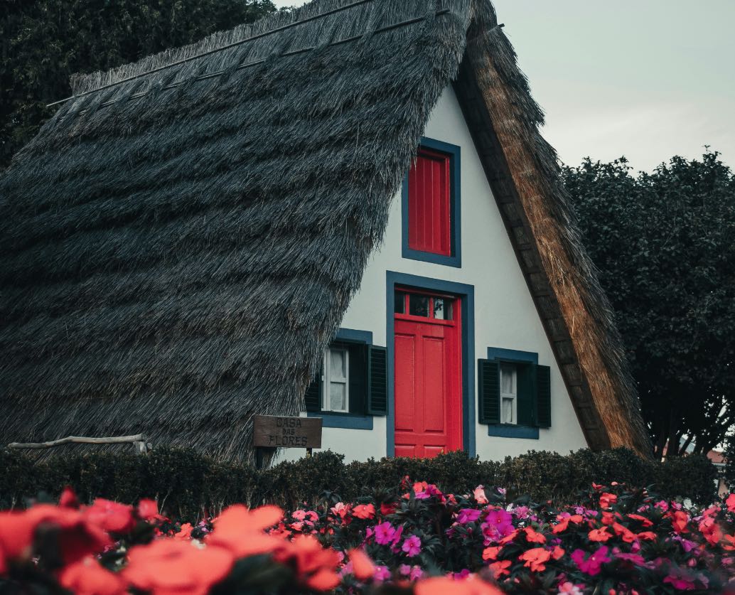 Traditionele huisjes van Santana