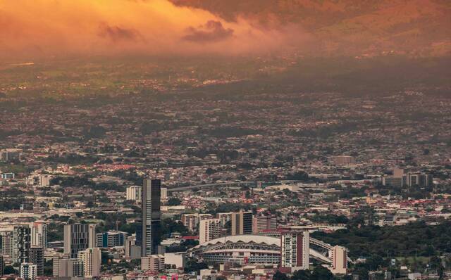 San José zonsondergang