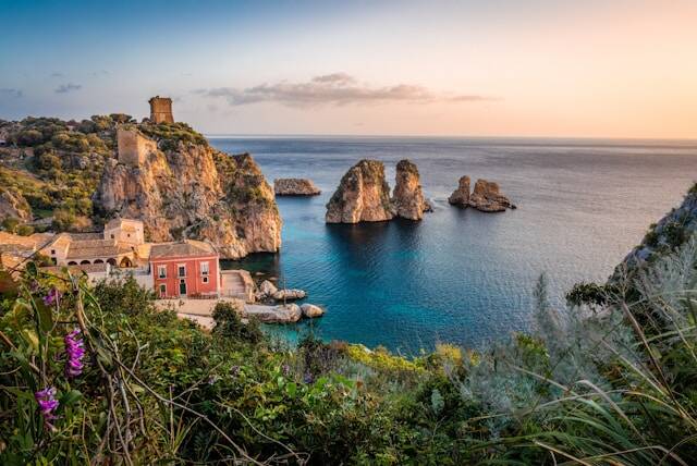 Aankomst op Sicilië