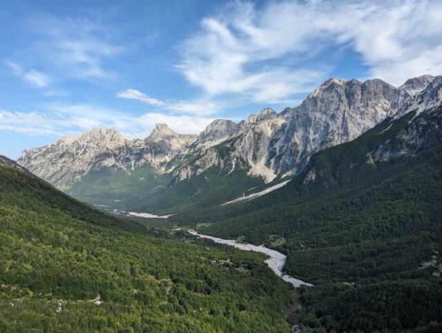 Bergpanorama Albanese Alpen