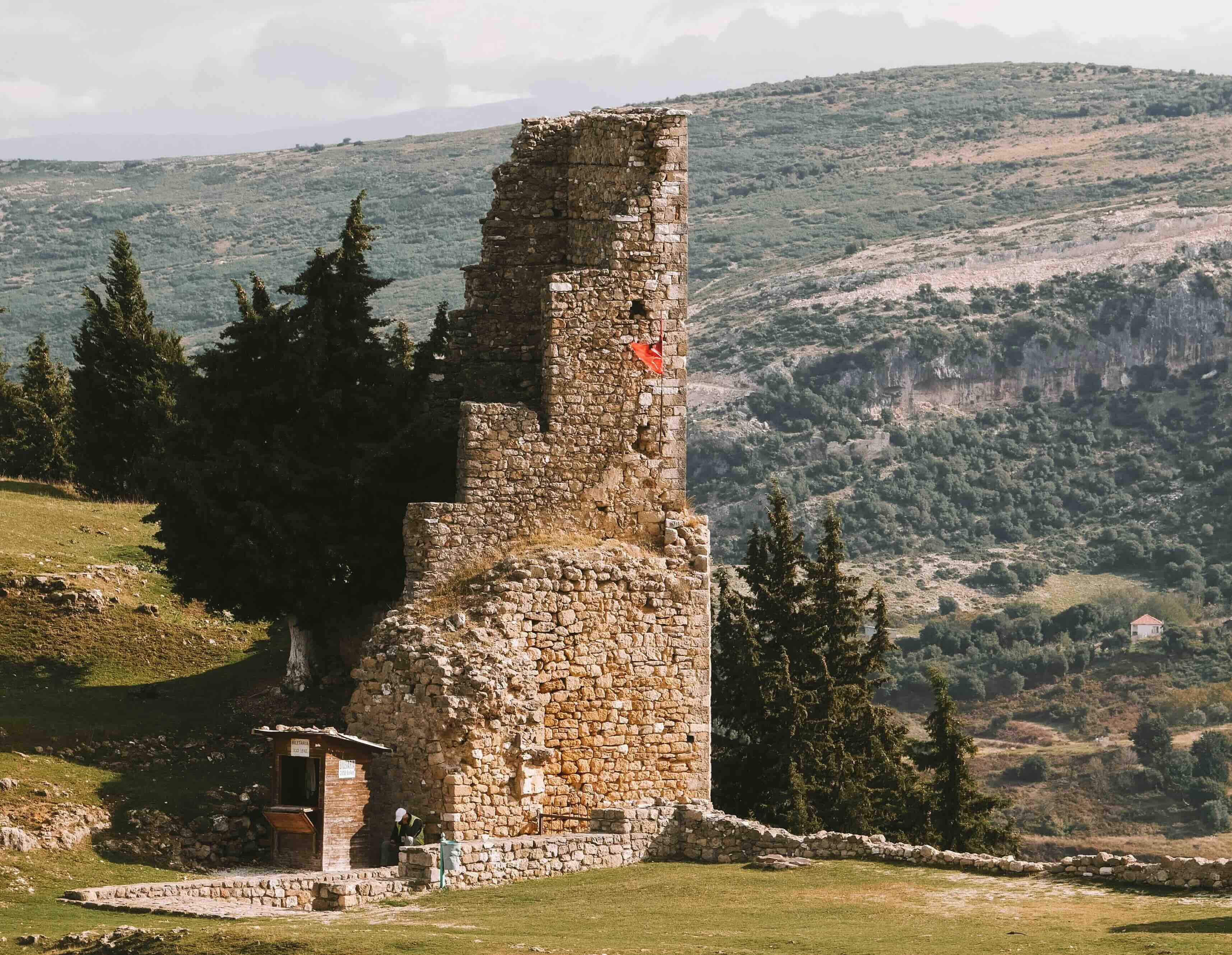 Sonnenuntergang &uuml;ber der Bucht von Vlor&euml;