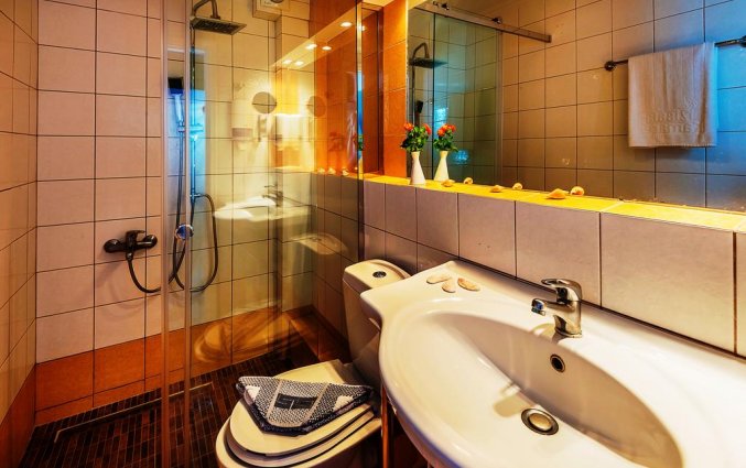 Badkamer van Aparthotel Nissia Kamares