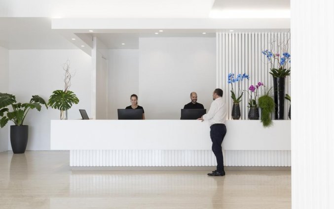 Receptie van Hotel Puerta America in Madrid