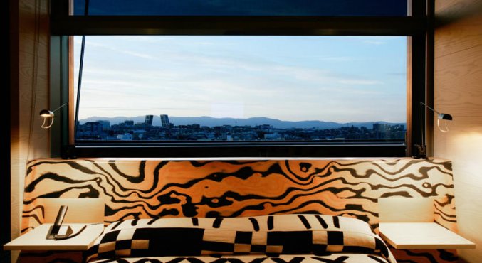 Tweepersoonskamer van Hotel Puerta America in Madrid