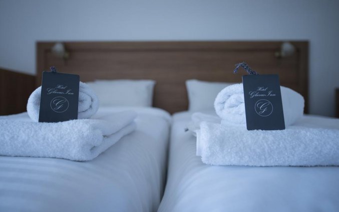 Tweepersoonskamer van Hotel Glavas Inn op Chalkidiki