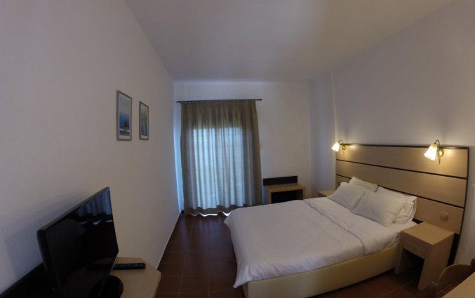 Tweepersoonskamer van Hotel Glavas Inn op Chalkidiki