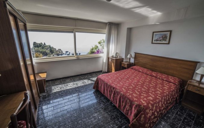Tweepersoonskamer van Hotel Isola Bella op Sicilie