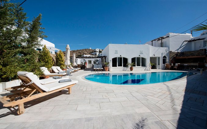 Buitenzwembad van Hotel Zannis op Mykonos