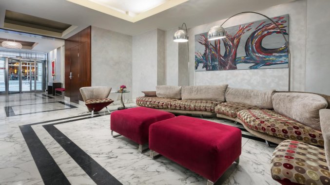 Lobby van Hotel Mela Times Square in New York