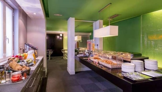 Ontbijtzaal van Hotel Room Mate Mario in Madrid