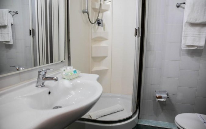 Badkamer in Hotel Berlino Milaan