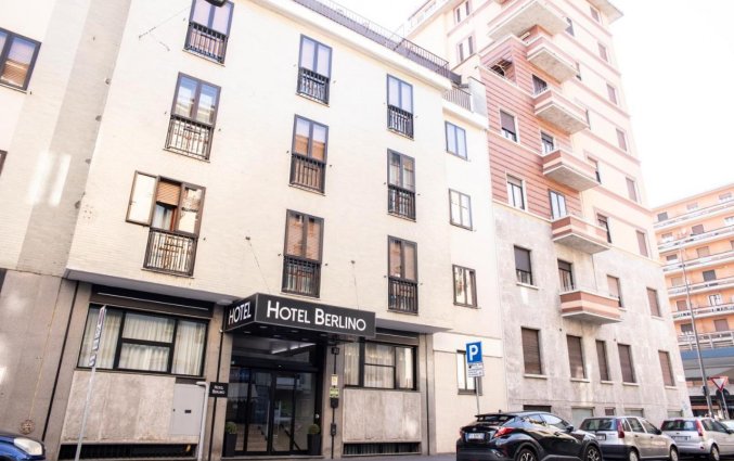 Voorkant Hotel Berlino Milaan