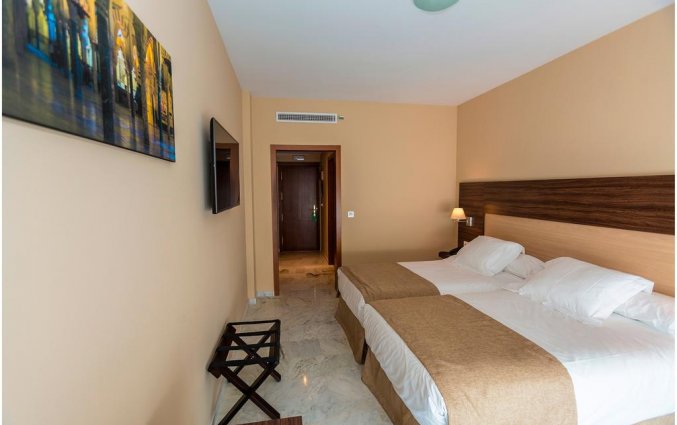 Tweepersoonskamer van Hotel Abetos del Maestre Escuela in Andalusie