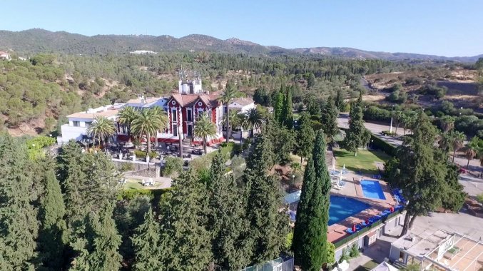Uitzicht op Hotel Abetos del Maestre Escuela in Andalusie