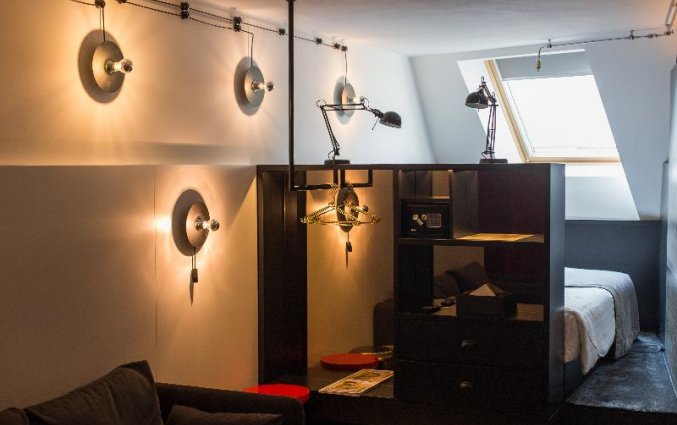 Tweepersoonskamer van hotel Rum in Budapest