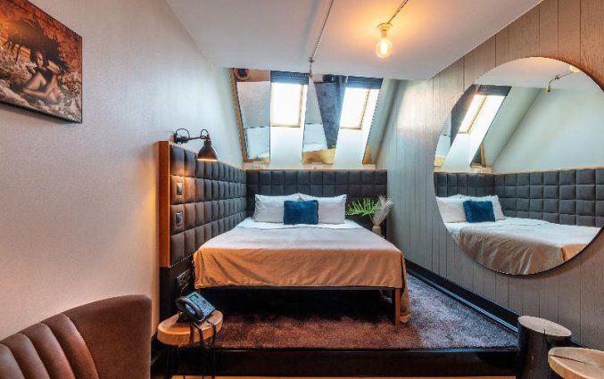 Tweepersoonskamer van hotel Rum in Budapest