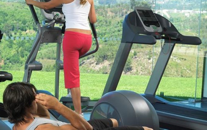 Fitnessruimte van Água Hotels Mondim de Basto in Noord-Portugal