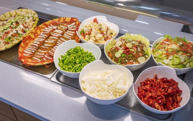 Ontbijtbuffet in Hotel Sorrabona aan de Costa Brava