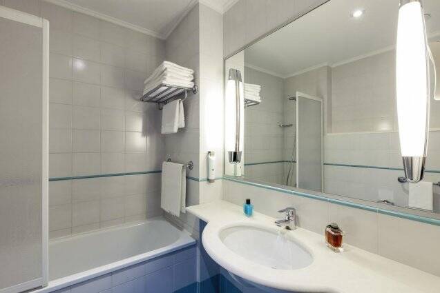 Badkamer van Hotel Ibis Styles Napoli Garibaldi stedentrip Napels