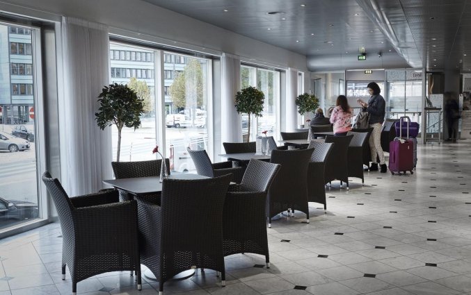 Zithoek van hotel Cabinn City Kopenhagen