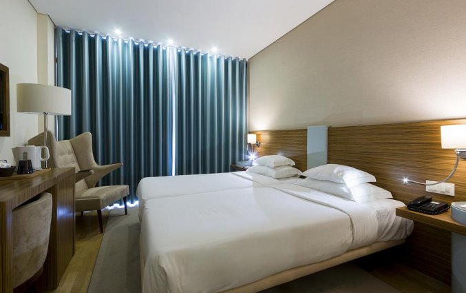 Tweepersoonskamer van hotel Meira Noord-Portugal