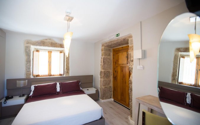 Tweepersoonskamer van bed and breakfast Quinta do Caminho