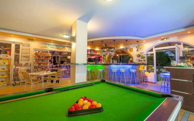 Biljarttafel van Hotel Canadian op Zakynthos