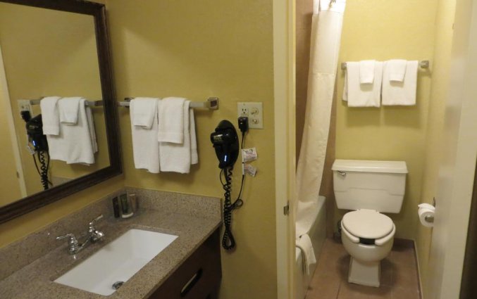 Badkamer van hotel Rosen Inn