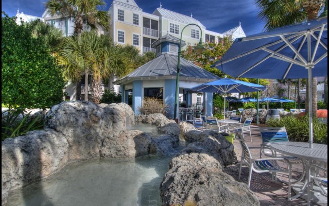 Zithoek van resort Calypso Cay Villas