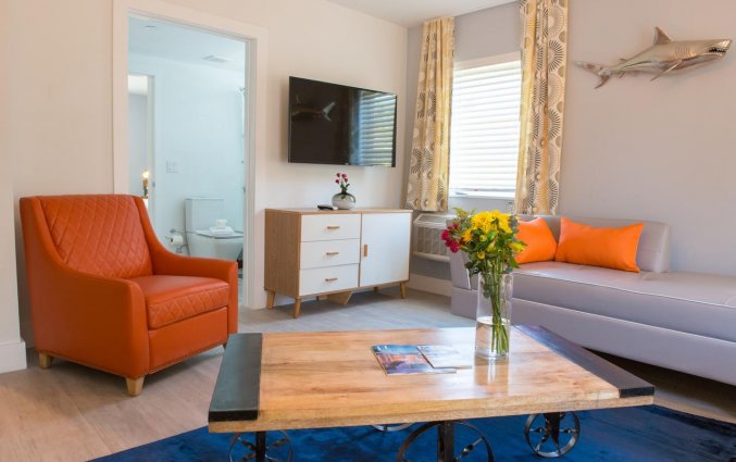 Zithoek van appartement Seaside