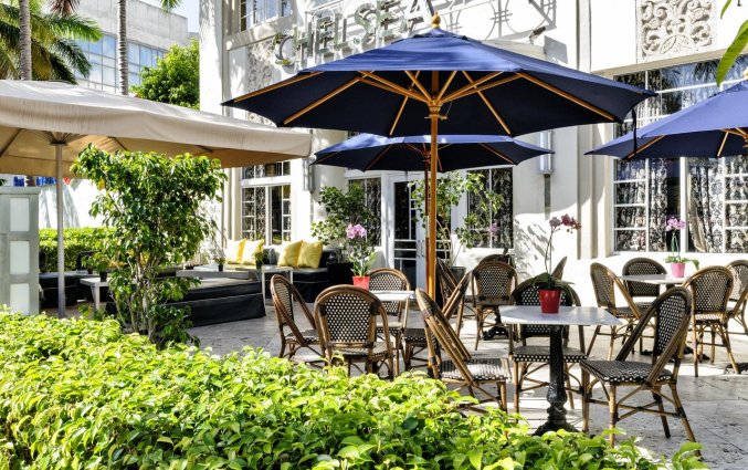 Terras van Hotel Chelsea in Miami