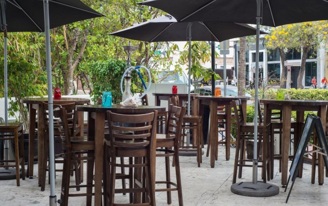 Terras van Hotel Chelsea in Miami