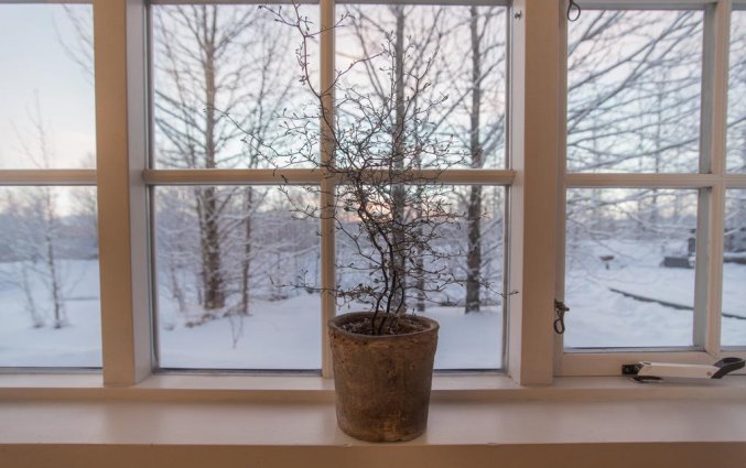 Tweepersoonskamer van Hotel Laxnes op IJsland