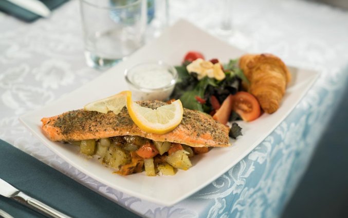 Restaurant van Hotel Kriunes op IJsland