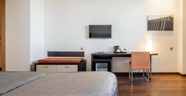 Tweepersoonskamer van Hotel Ilunion Aqua 4 in Valencia
