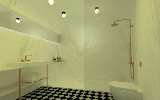 Badkamer van een tweepersoonskamer van Hotel SH Ingles Boutique in Valencia