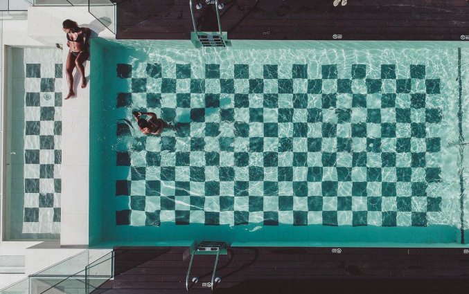 Buitenzwembad van Hotel Amare Beach op Ibiza