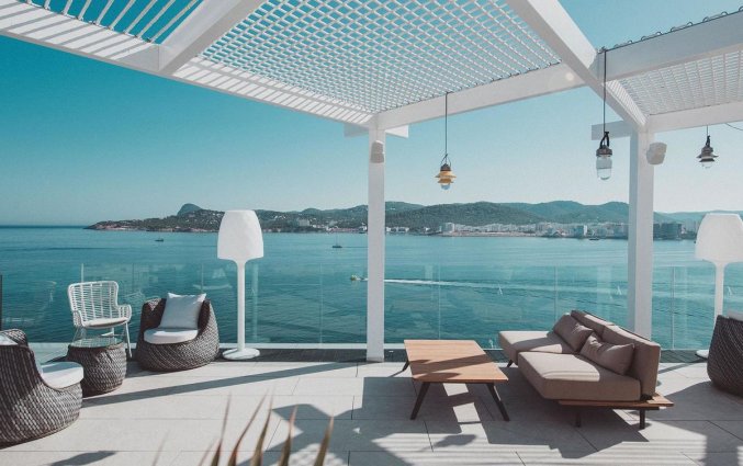 Uitzicht op zee van Hotel Amare Beach op Ibiza