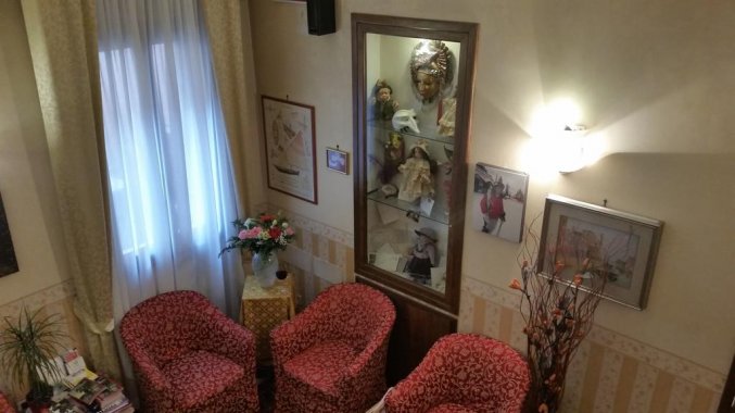 Zithoek van hotel Tinoretto