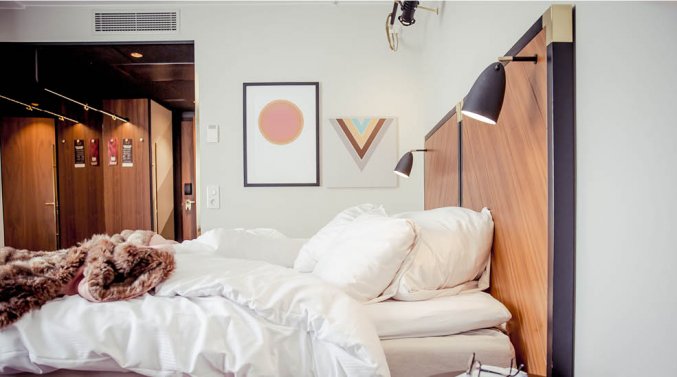 Tweepersoonskamer van Hotel Clarion Amaranten in Stockholm