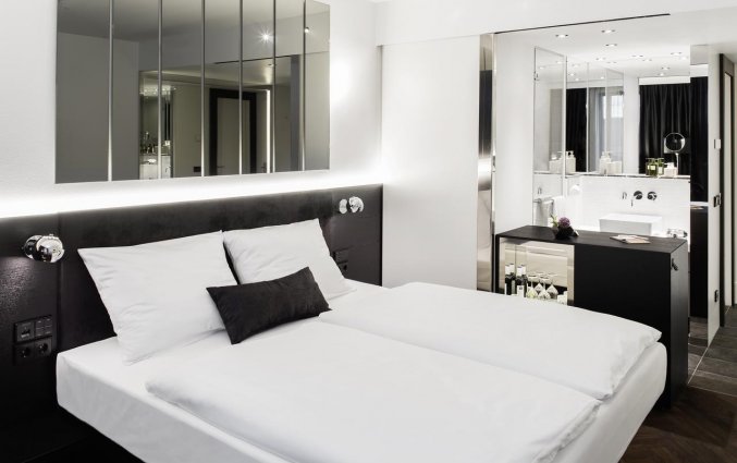 Tweepersoonskamer van Hotel AMANO Grand Central in Berlijn