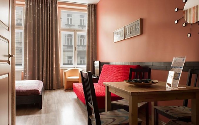 Keuken van Appartementen Royal Court Legerova in Praag