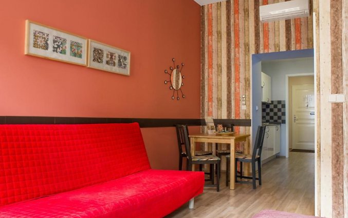 Woonkamer van Appartementen Royal Court Legerova in Praag